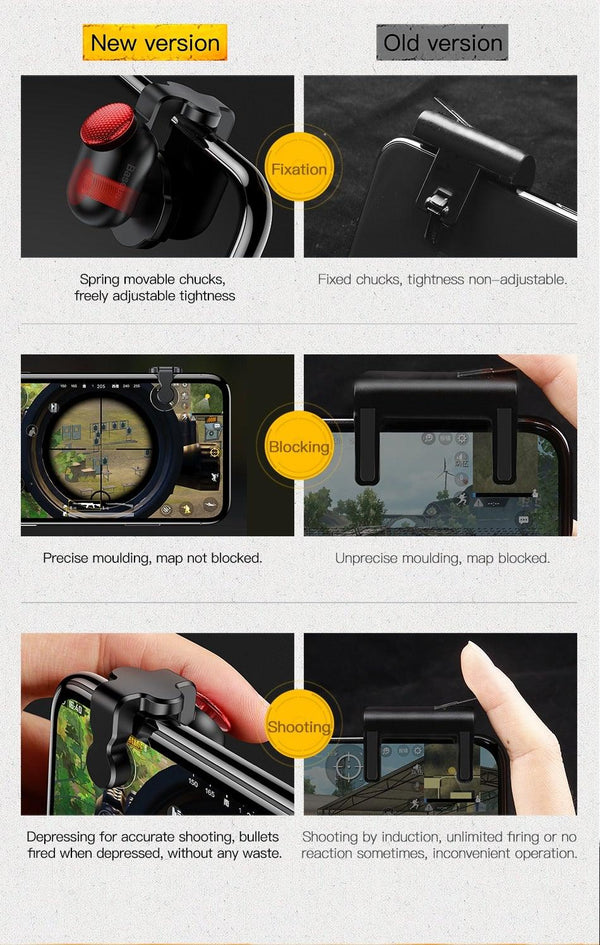 Mobile Gamepad Joystick For Joypad Trigger Fire Aim  Button Lightweight Controller For Phone Portable Game Pad Phone Gaming Accesorios