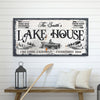 Lake House Sign IX - 20x10 inch Medium Premium Gallery Wrapped