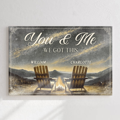 Camping Themed We Got This Couple Sign