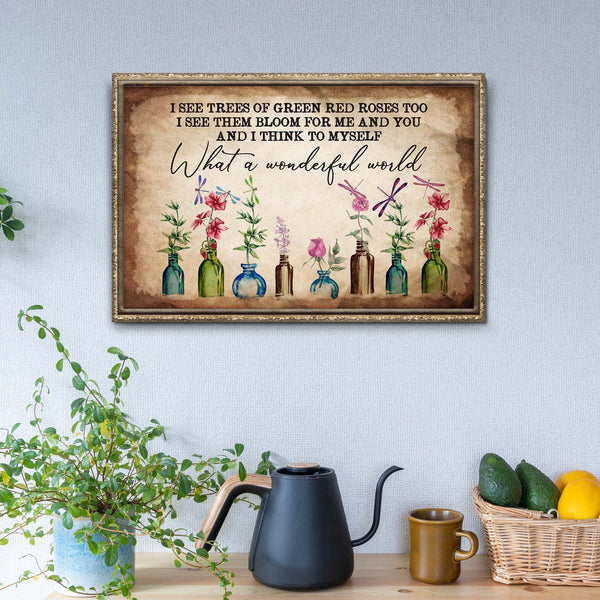 What A Wonderful World Sign X