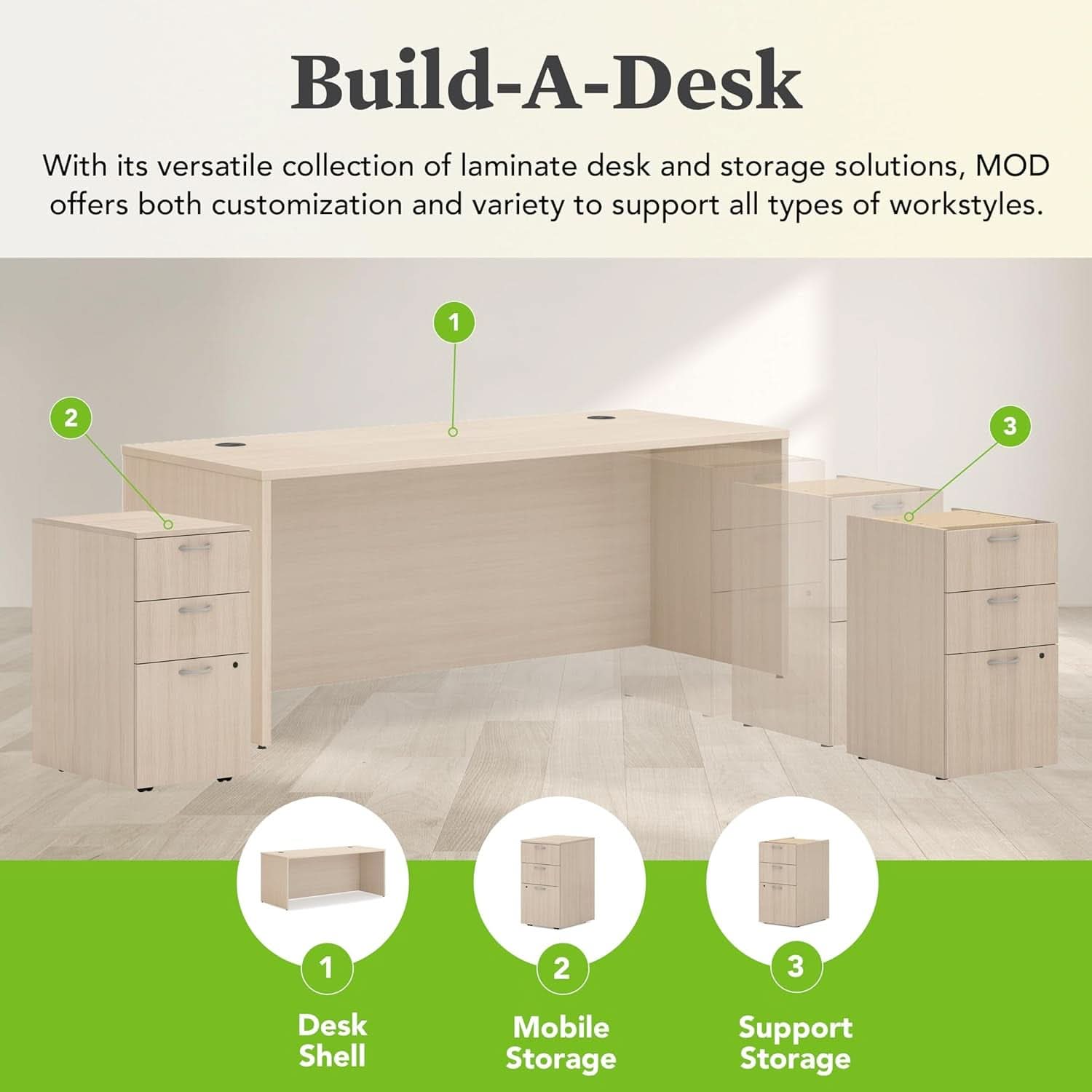 Executive Desk 72 Inch Wide With Cord Management System