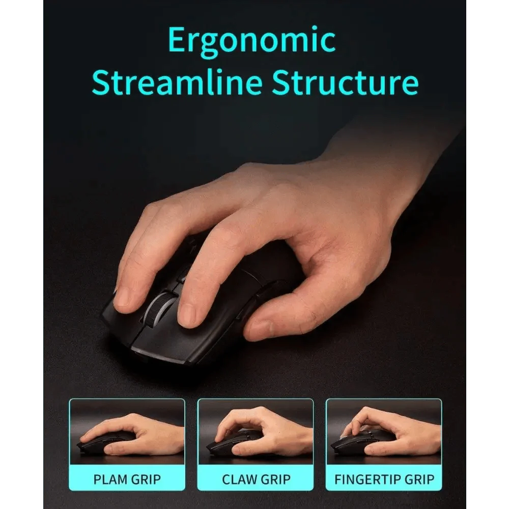 Modern 2.4Ghz Wireless Wired Gaming Mouse Modern 1600 DPI Lightweight Design Soft Ergonomic Mice