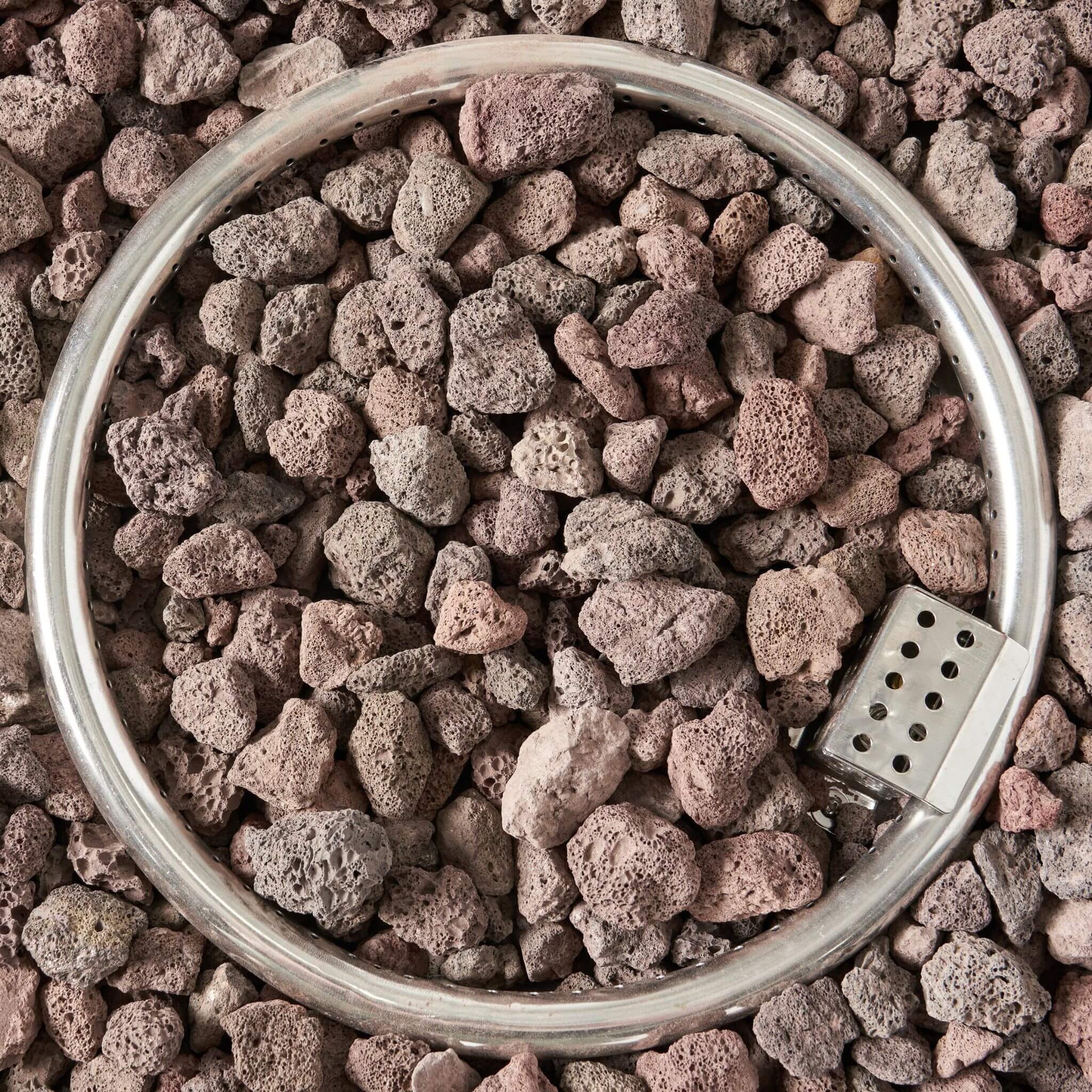 Modern 32-Inch 40K BTU Round Iron Propane Fire Pit (SAK29102)