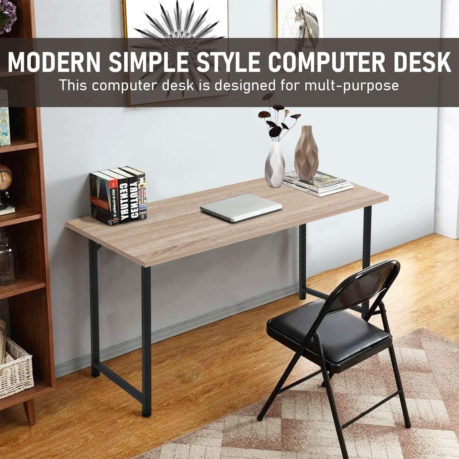 Modern 39 Inch Computer Desk for Home Office Use
