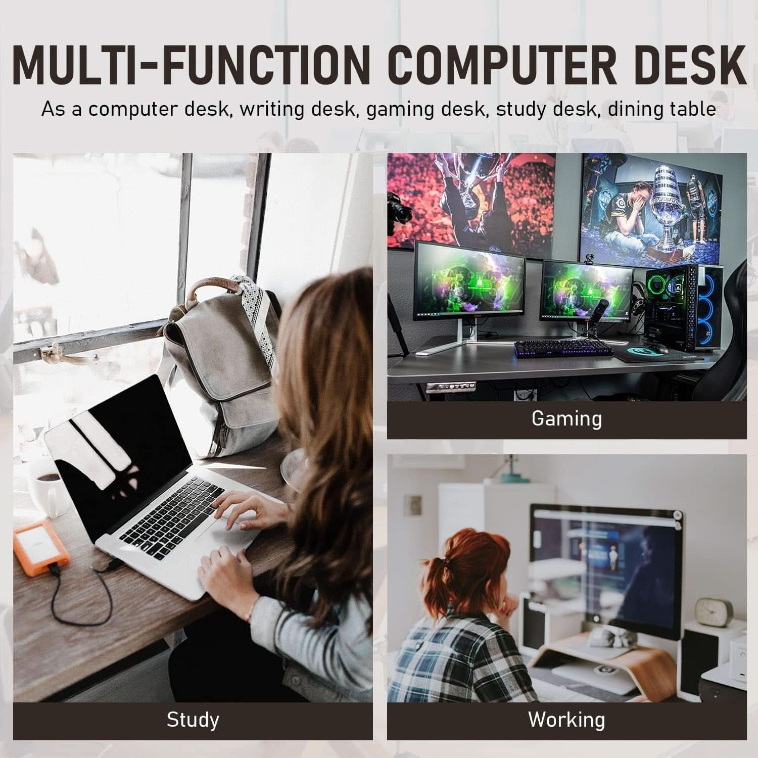 Modern 39 Inch Computer Desk for Home Office Use