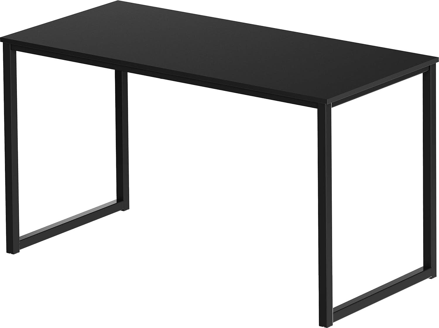 Modern 48 Inch Black Computer Desk for Home Office