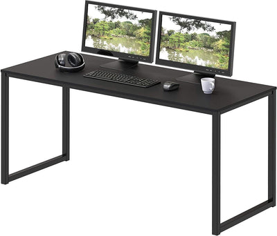 Modern 48 Inch Black Computer Desk for Home Office