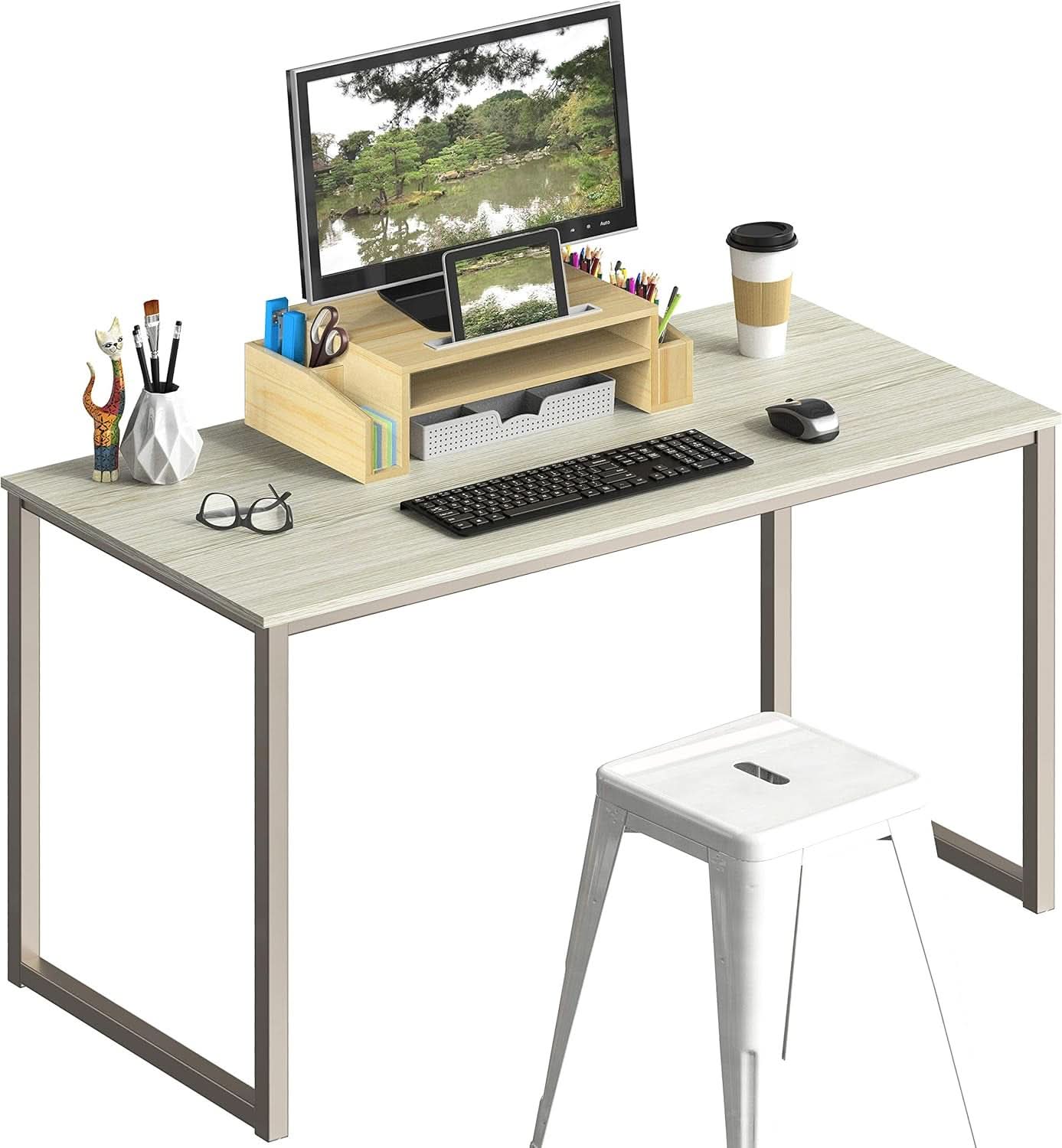 Modern 48 Inch Computer Desk for Home Office Use