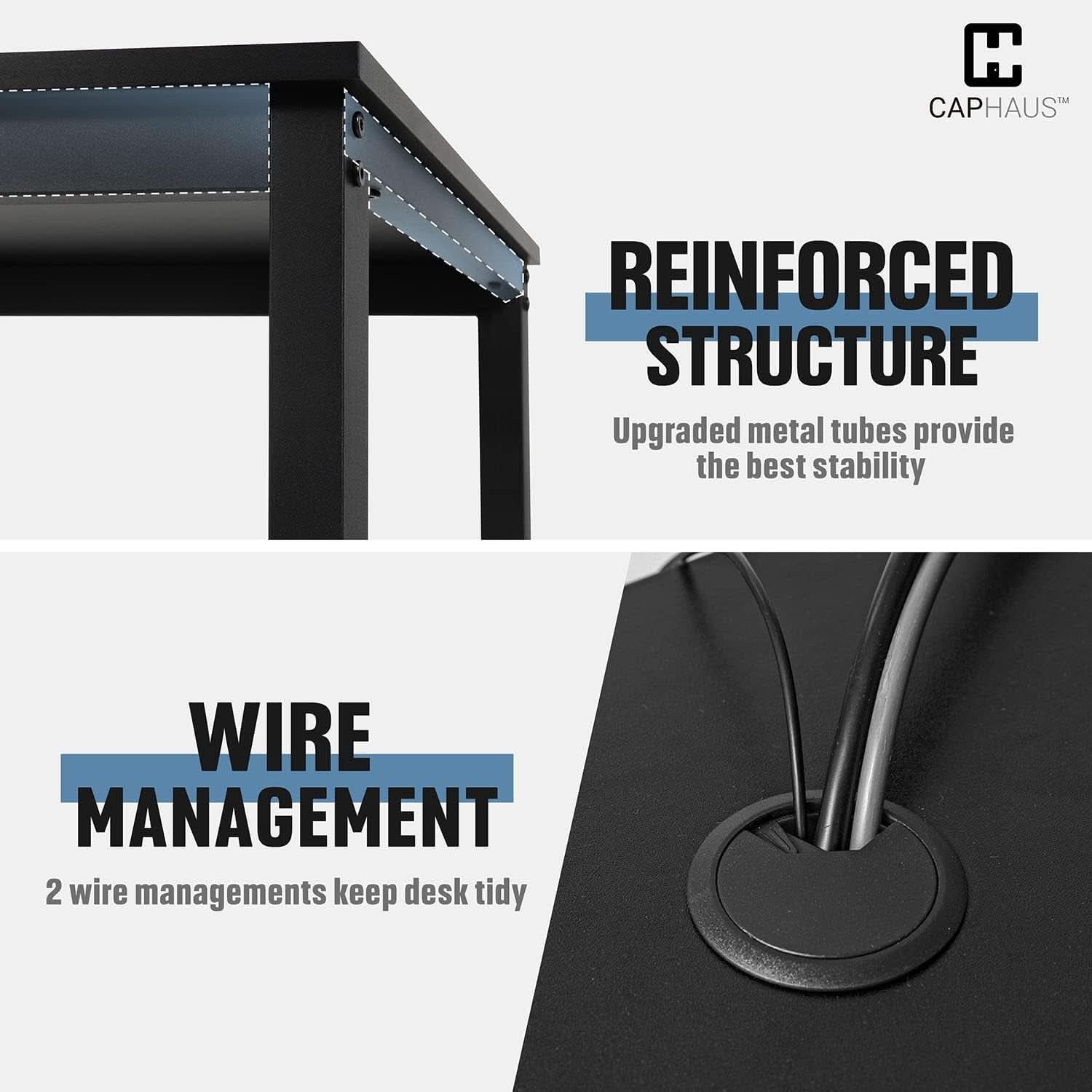 Modern 63 Inch Computer Desk for Home Office Use
