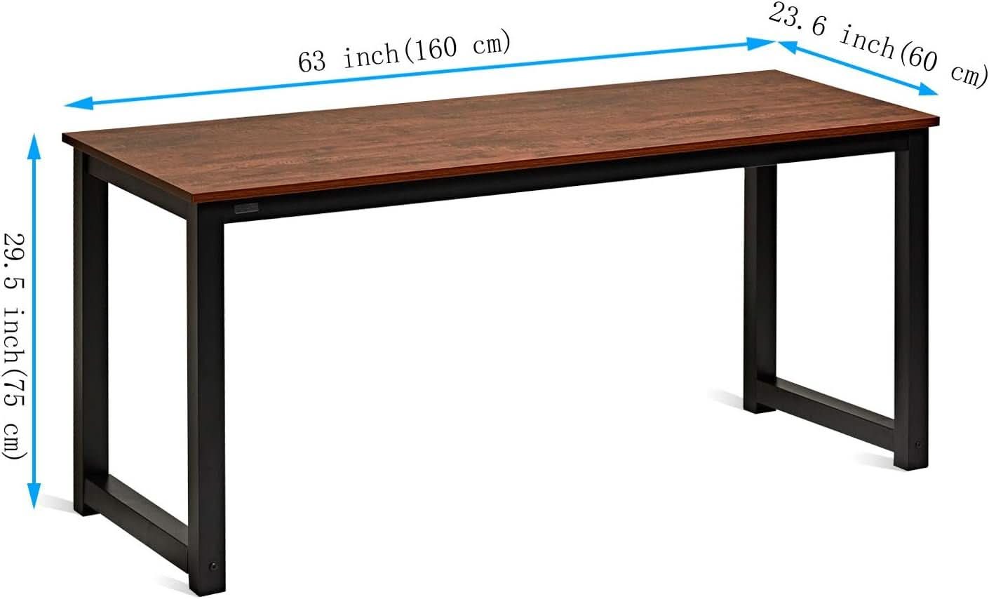 Modern 63 Inch Computer Desk for Home Office Use