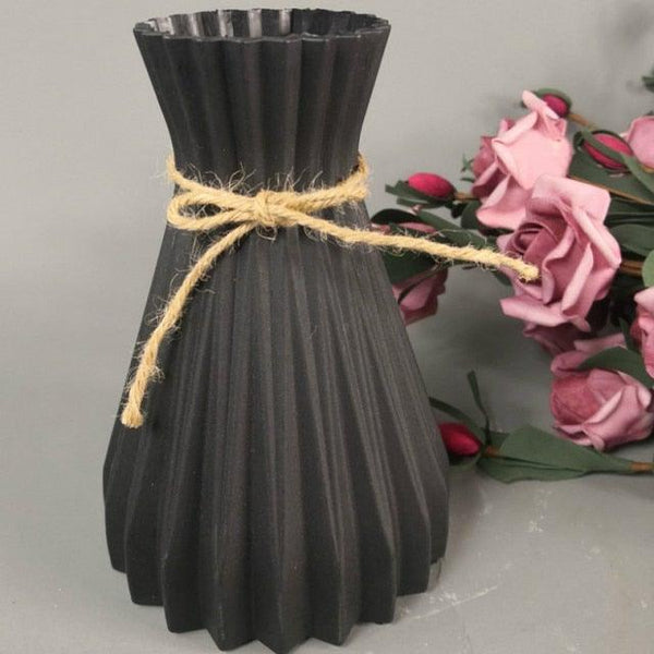 Modern Artifical Floral Plastic Vase Imitation Ceramic Flower Pot For Home Decor Living Room Centerpieces And Events Ornamnet