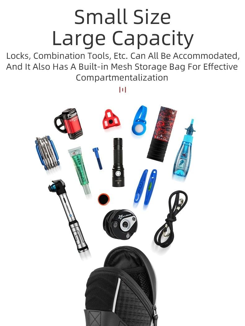 Modern Bike Bag Seat Bag Bike Accessories Bike Seat Bag Waterproof Bicycle  Bag Under Seat 3D Shell Cycling Seat Pack For Mountain Road Bikes