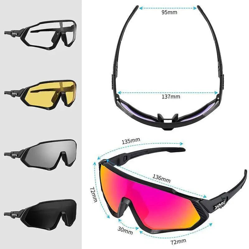 Modern Black Bike Glasses Sports Running Eyewear Fishing Polarized Glasses For Men And Women Cool Unisex Cycling UV400 Glasses For Running