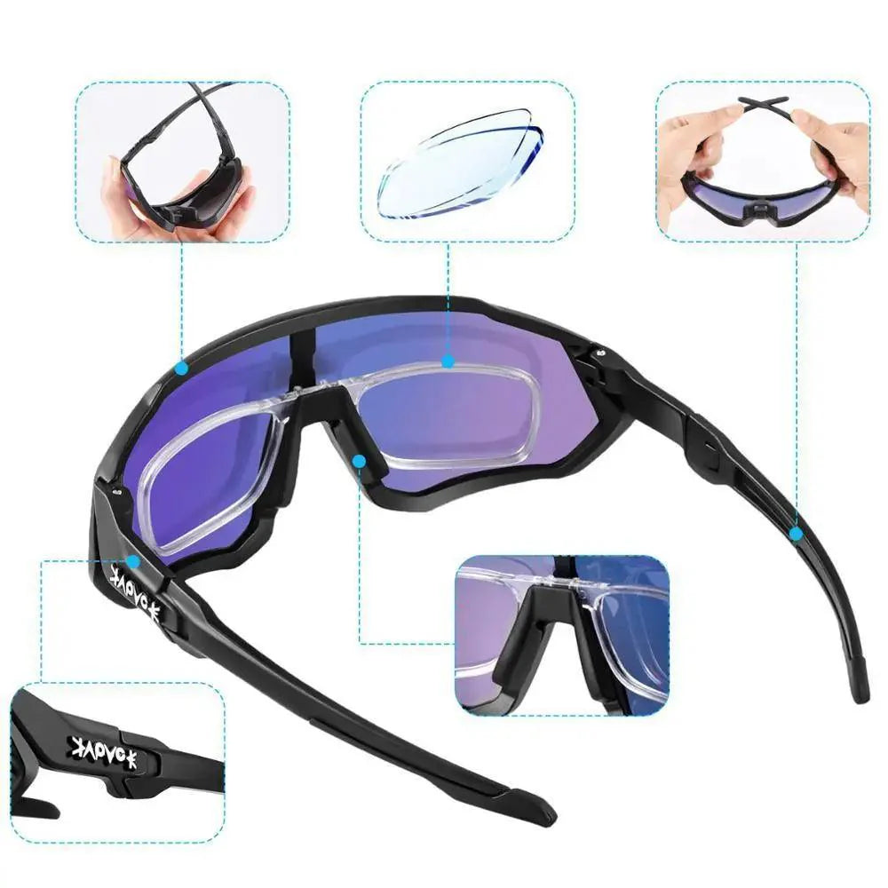 Modern Black Bike Glasses Sports Running Eyewear Fishing Polarized Glasses For Men And Women Cool Unisex Cycling UV400 Glasses For Running