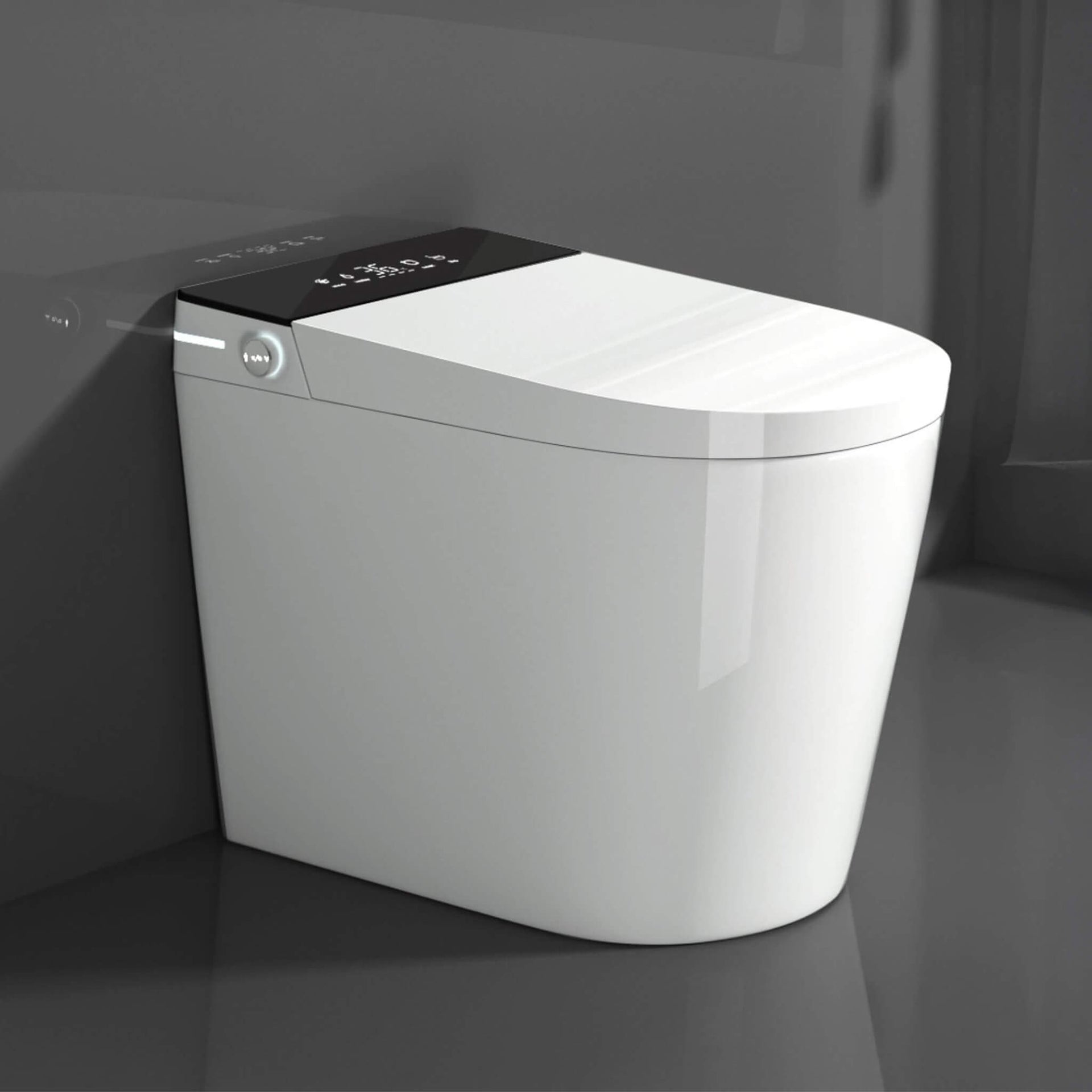 Modern Compact Smart Tankless Toilet With Bidet, Auto Open, Auto Flush, Heated Seat And Air Dryer (SAK51990)