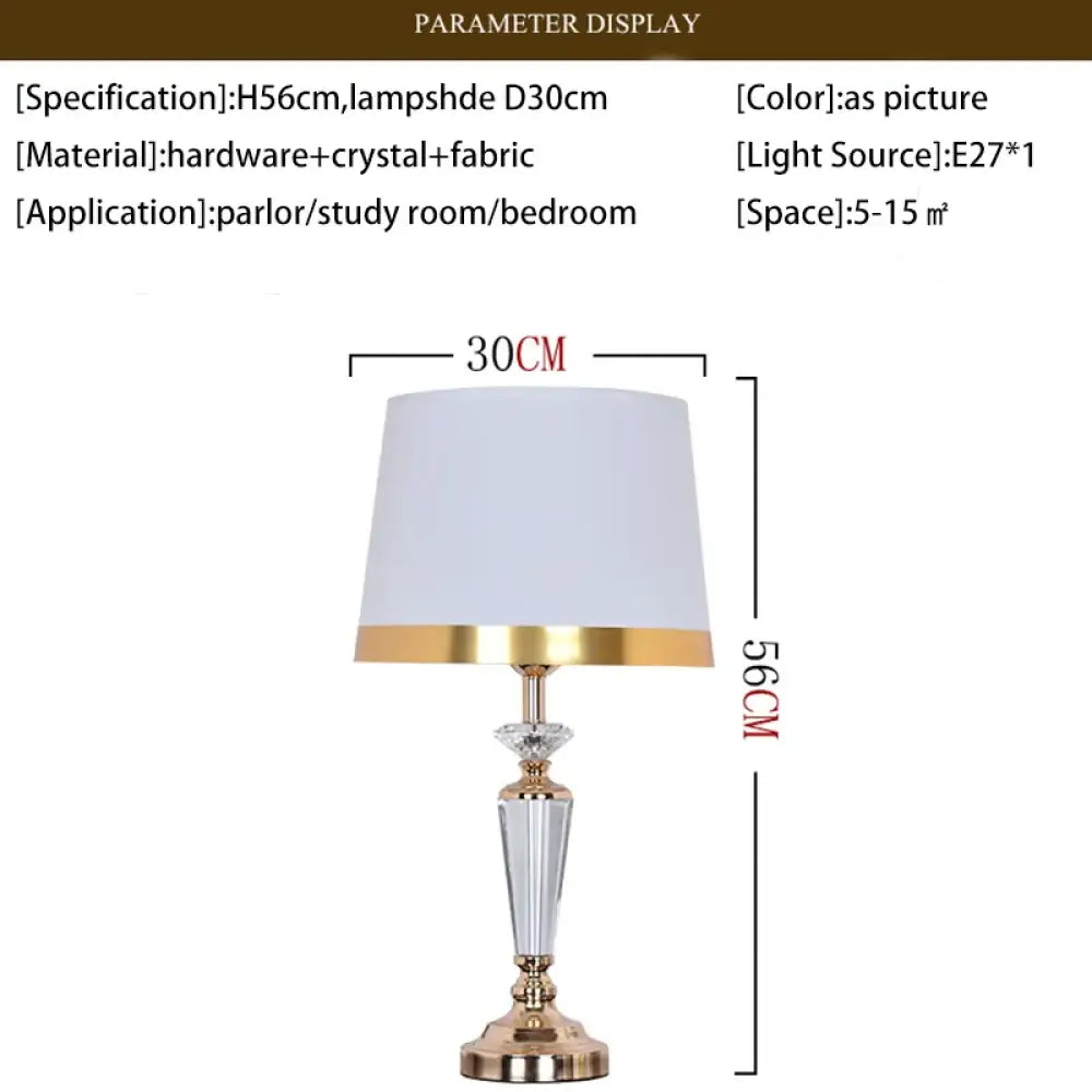 Modern Crystal LED Desk Lamp | Office & Study Lighting