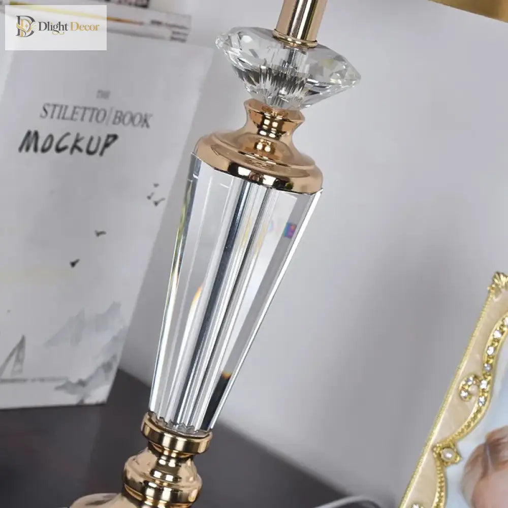 Modern Crystal LED Desk Lamp | Office & Study Lighting