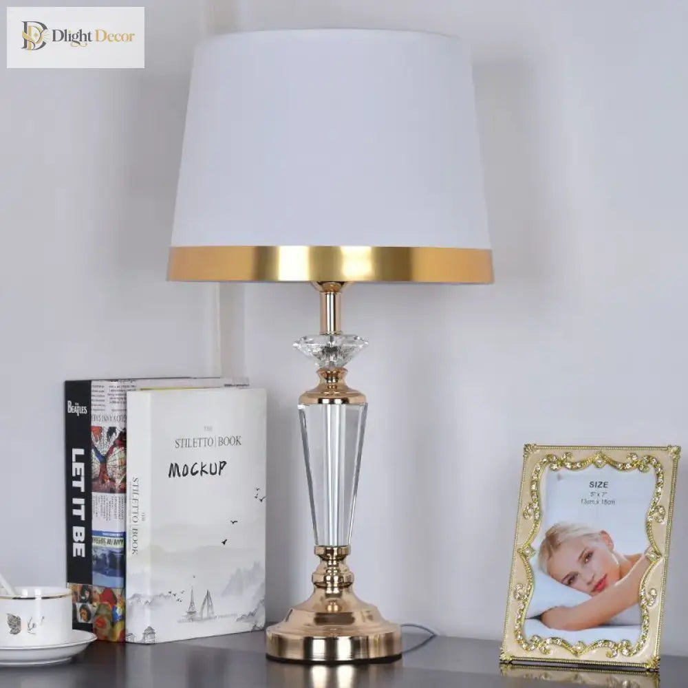 Modern Crystal LED Desk Lamp | Office & Study Lighting