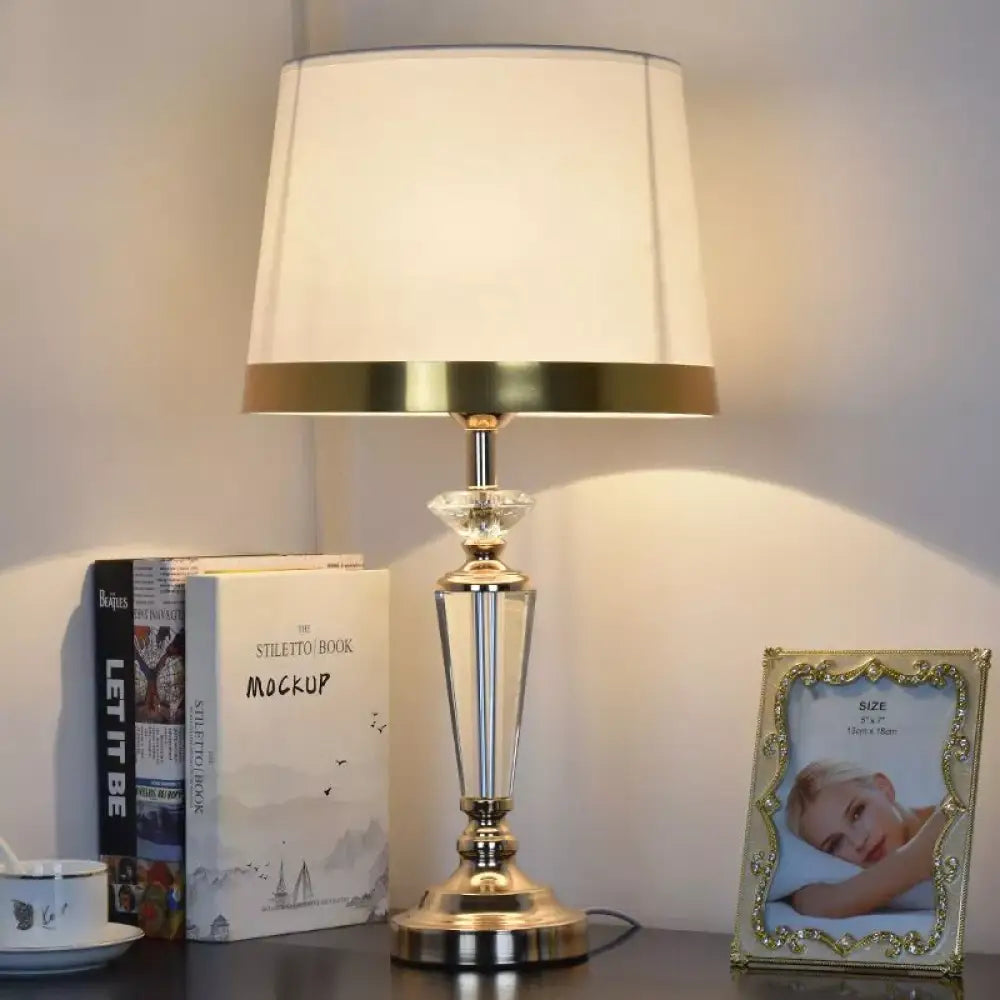 Modern Crystal LED Desk Lamp | Office & Study Lighting