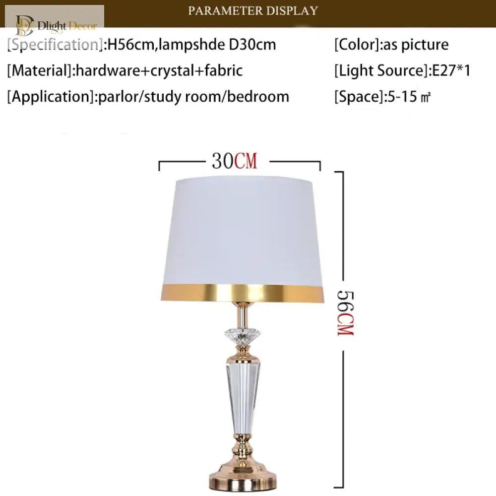 Modern Crystal LED Desk Lamp | Office & Study Lighting