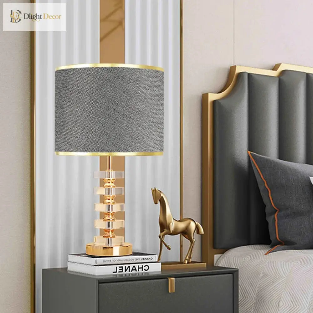 Modern Crystal Table Lamp | Bedroom & Bedside Lighting