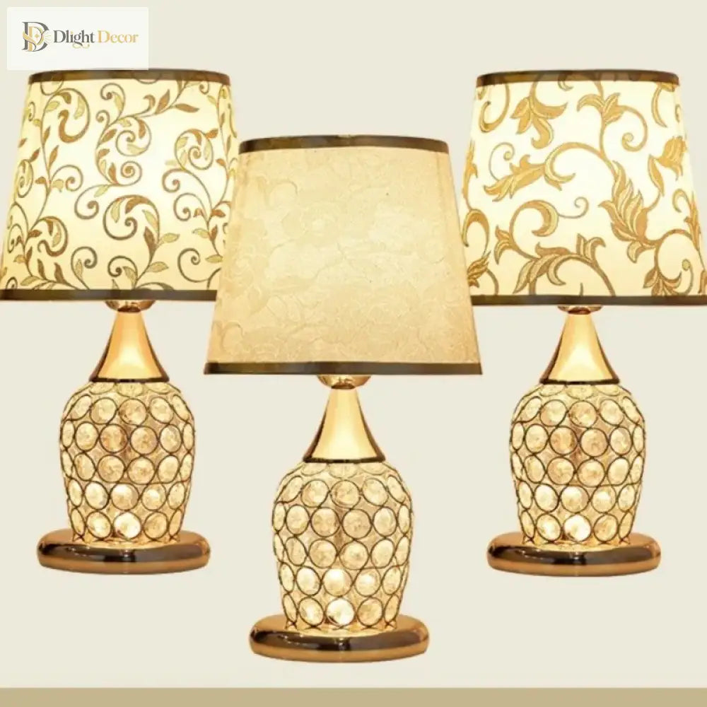 Modern Crystal Table Lamp | Modern Bedroom Lighting