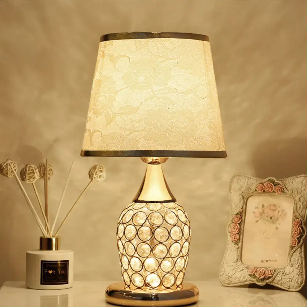 Modern Crystal Table Lamp | Modern Bedroom Lighting