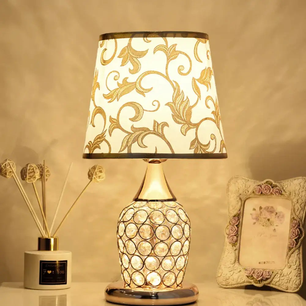 Modern Crystal Table Lamp | Modern Bedroom Lighting