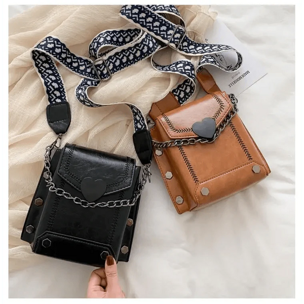 Modern Elegant Stunning Heart-Shaped Women's Bag Cute Studded Shoulder Bag For Women And Girls