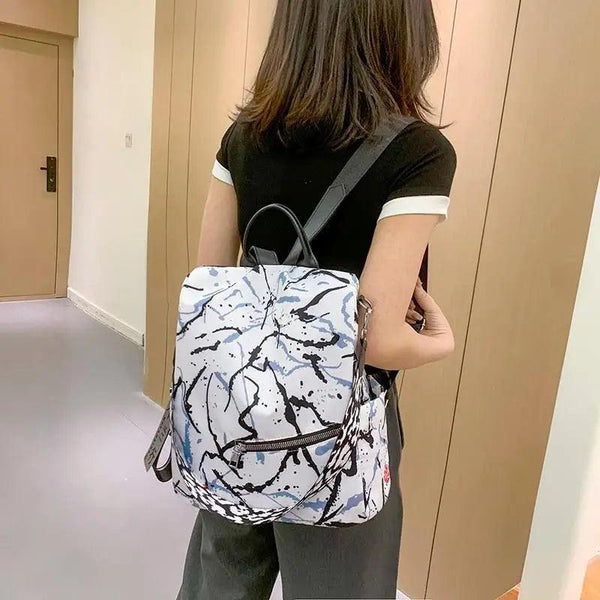 Modern Elegant  Waterproof Women's Backpack Fashionable Anti-theft Women Backpacks Nice Print School Bag High Quality Large Capacity Backpack