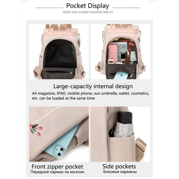 Modern Elegant  Waterproof Women's Backpack Fashionable Anti-theft Women Backpacks Nice Print School Bag High Quality Large Capacity Backpack