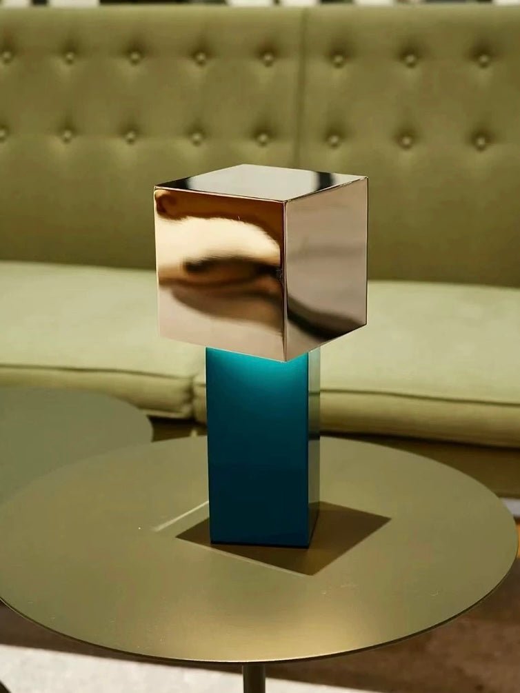Modern Geometric Memphis Portable Dimmable Lamp - Bauhaus Pivot ATD7 Table Lamp