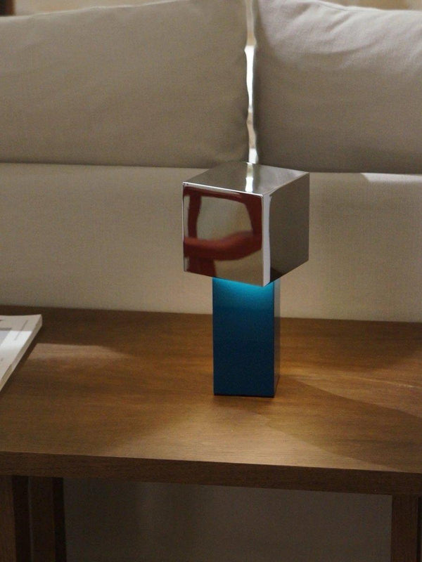 Modern Geometric Memphis Portable Dimmable Lamp - Bauhaus Pivot ATD7 Table Lamp