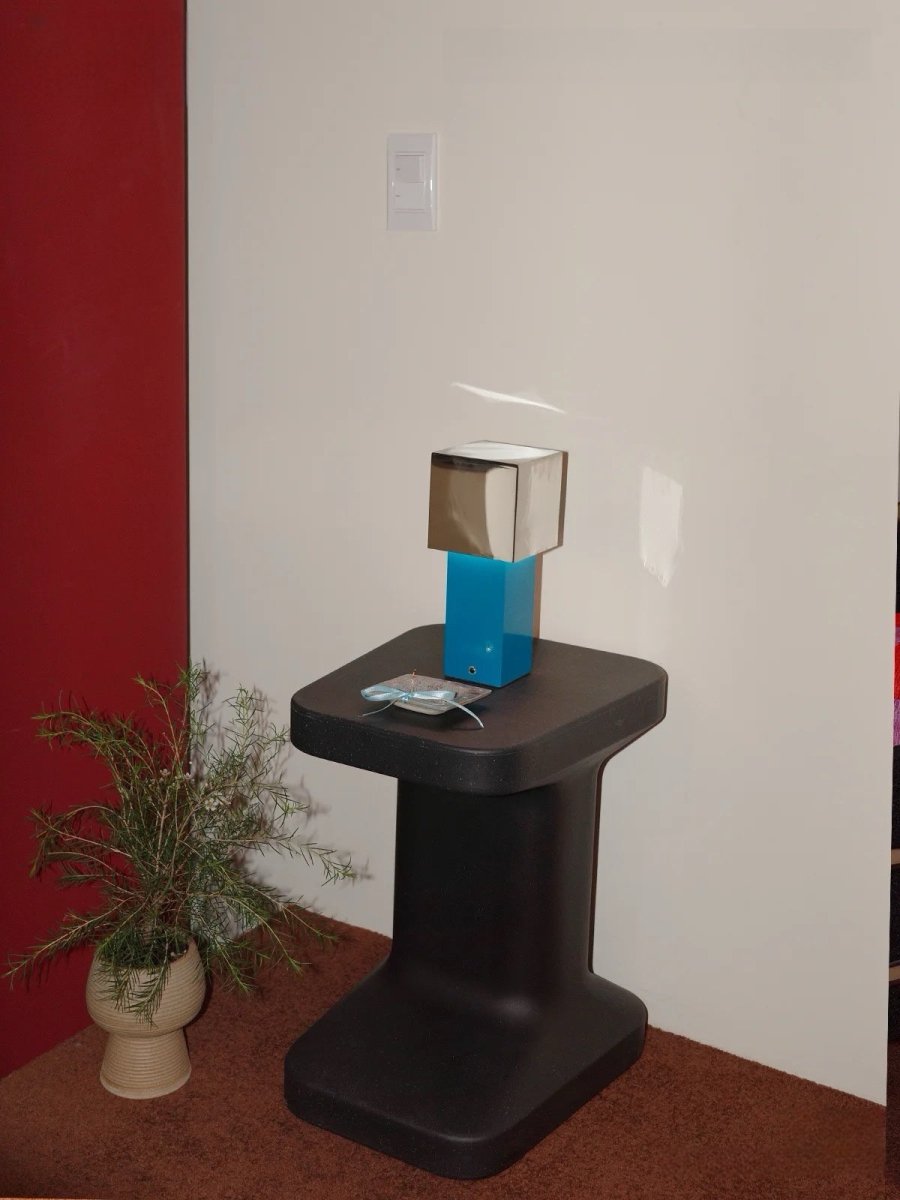 Modern Geometric Memphis Portable Dimmable Lamp - Bauhaus Pivot ATD7 Table Lamp