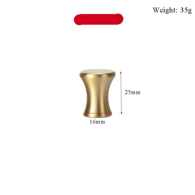 Modern Gold Knob Pure Copper Kitchen Cabinet Handles Cupboard Door Pulls Drawer Knobs Brass Furniture Handle Hardware Drawer Pulls Cupboard Knob For Kitchen Furniture Hardware