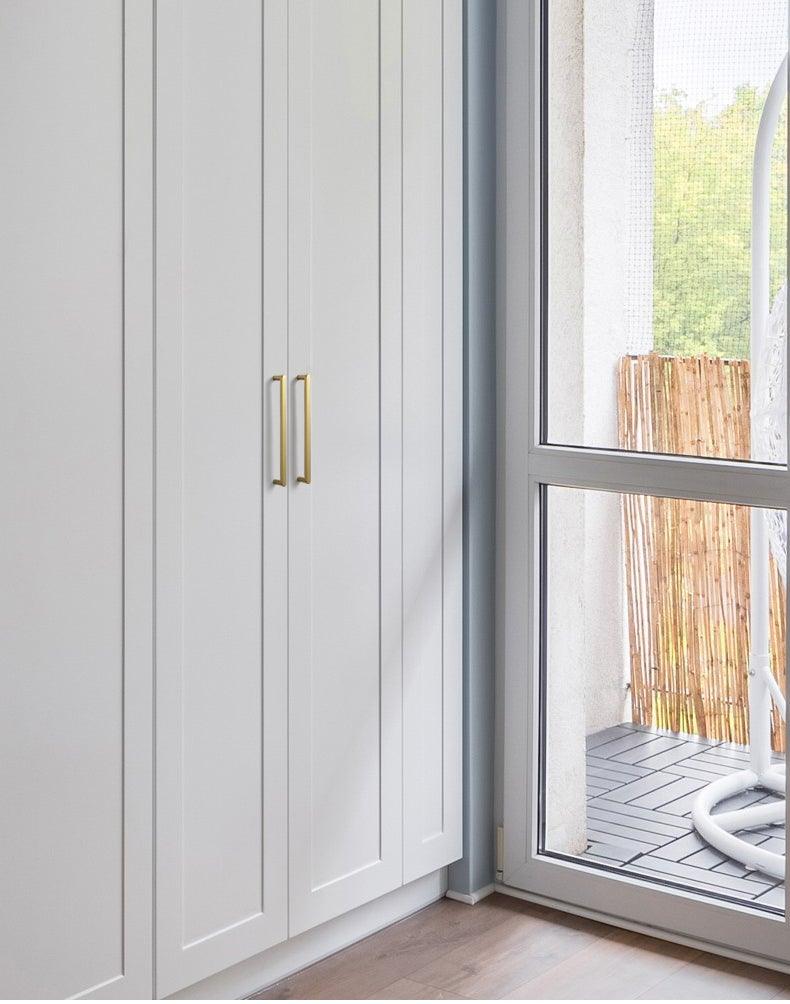 Modern Gold Knob Pure Copper Kitchen Cabinet Handles Cupboard Door Pulls Drawer Knobs Brass Furniture Handle Hardware Drawer Pulls Cupboard Knob For Kitchen Furniture Hardware