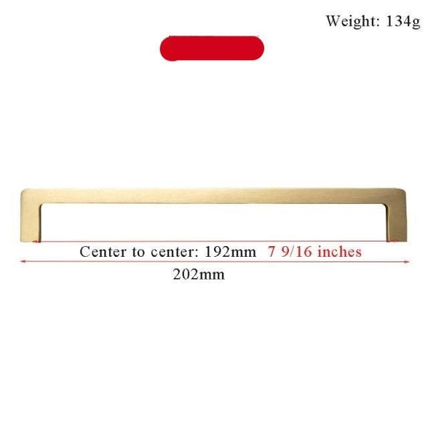 Modern Gold Knob Pure Copper Kitchen Cabinet Handles Cupboard Door Pulls Drawer Knobs Brass Furniture Handle Hardware Drawer Pulls Cupboard Knob For Kitchen Furniture Hardware