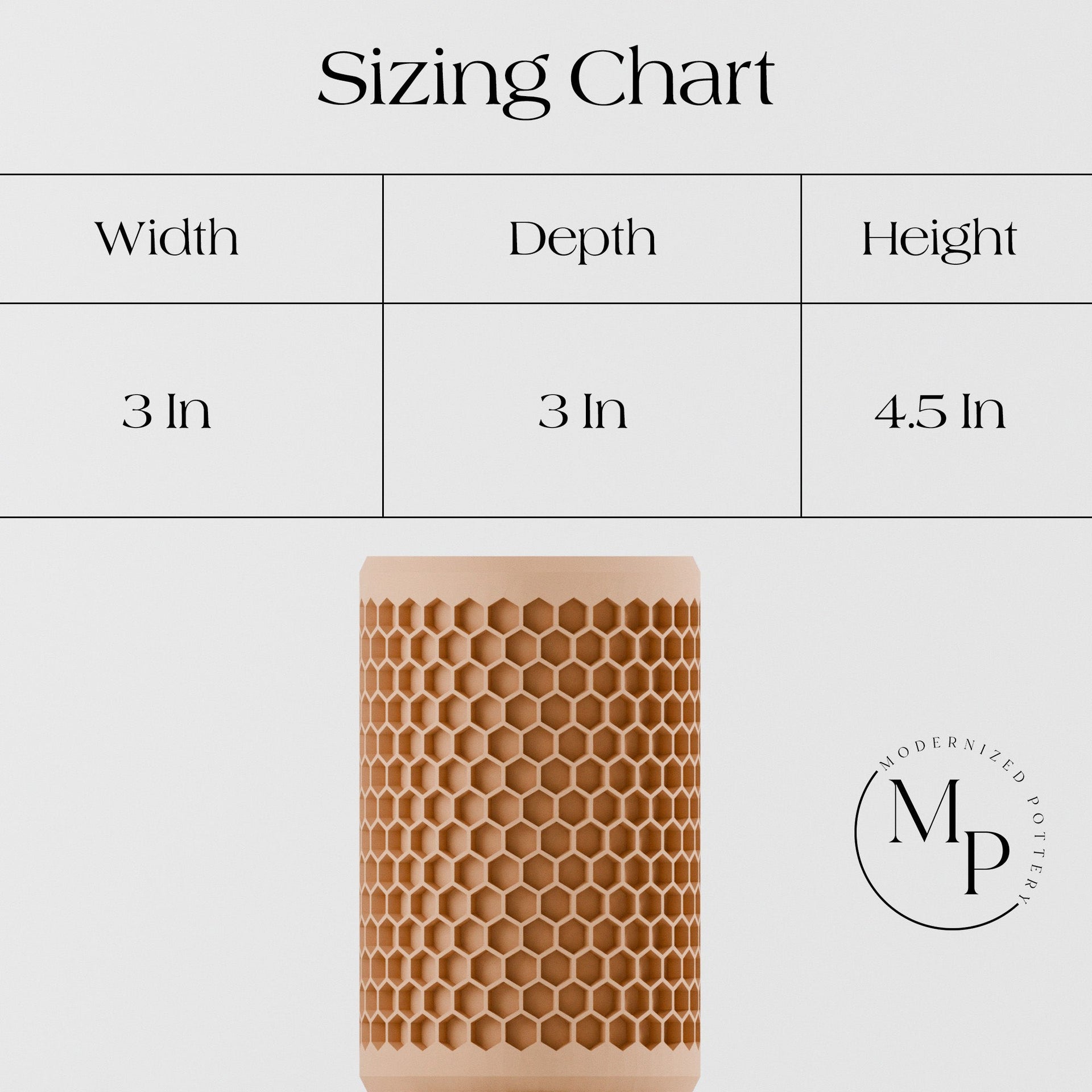 Modern Honeycomb Pencil Holder