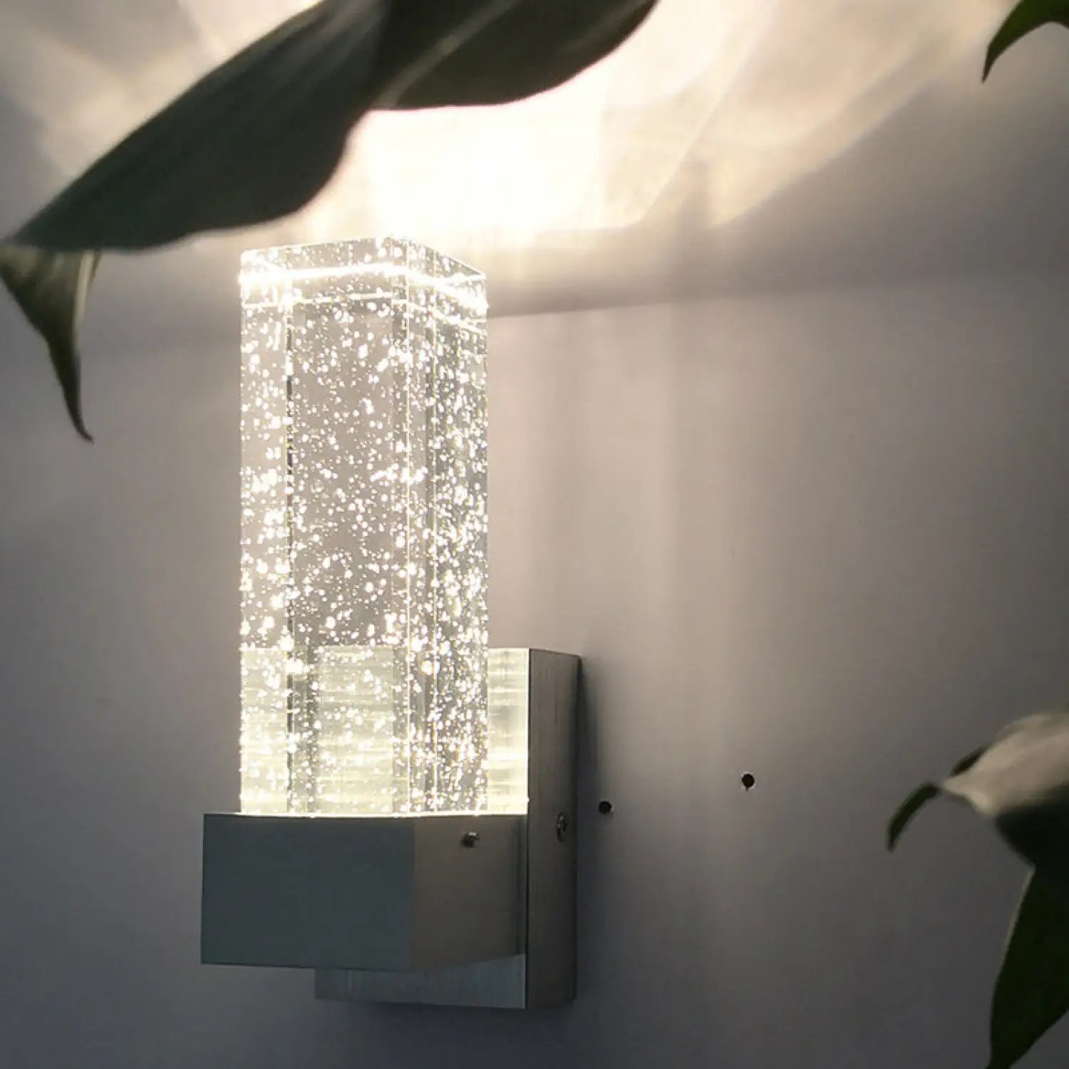 Modern LED Bubble Lamp with Crystal Design for Elegant Wall Lighting