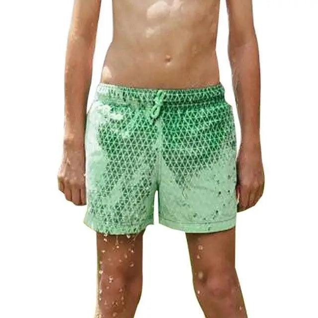 Modern Men's Summer Discoloration Swimming Trunks Magical Change Color Beach Surf Shorts Quick Dry Bathing Short Swim Pants