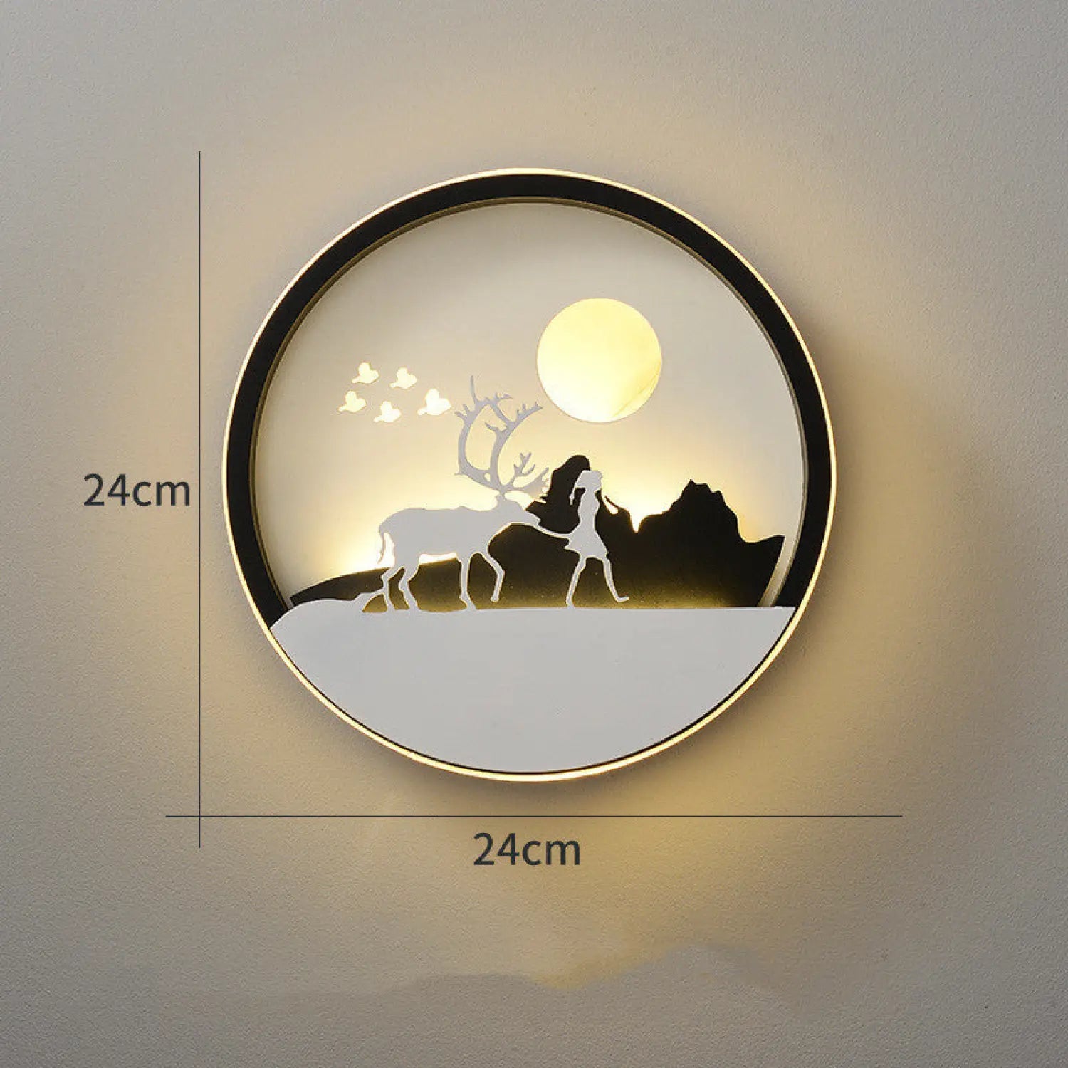 Modern Minimalist Wall Art Lamp for Bedroom and Background Decor