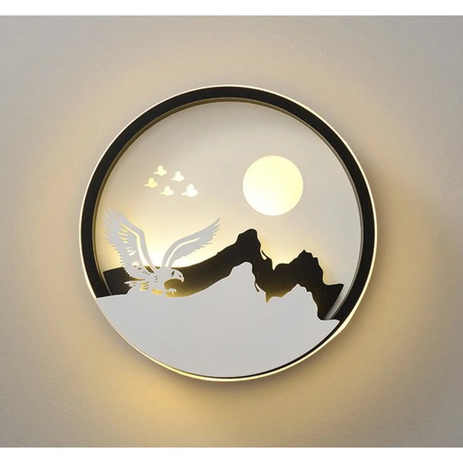 Modern Minimalist Wall Art Lamp for Bedroom and Background Decor