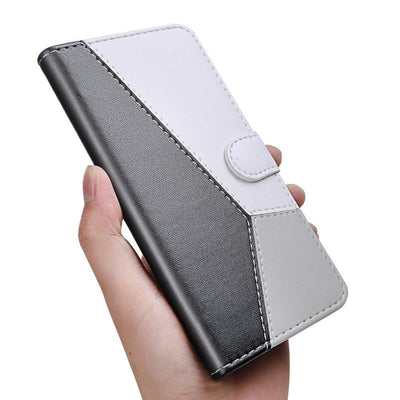 Modern Mixed Colors Leather Flip Case For iPhone 14 13 12 11 Pro Max Wallet Case For iPhone 5S 5 6 6s 7 8 Plus X XS XR Max Phone Case Cute Phone Cases Cover Flip Shockproof Style Magnetic Closure Multicolored Phone Case