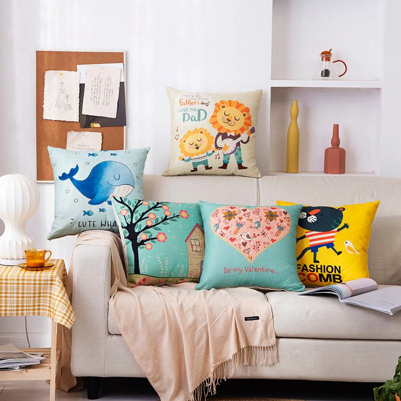 Modern Pillow Cover Oil Painting Paris European City Landscape France Eiffel Tower Home Decor Wall Hanging For Living Room Bedroom