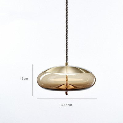 Modern Restaurant Bar Model Room Window Decoration Twine Glass Chandelier Decorbites