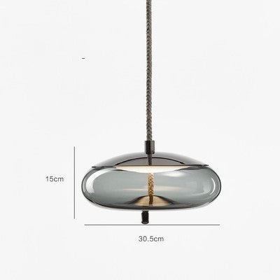 Modern Restaurant Bar Model Room Window Decoration Twine Glass Chandelier Decorbites