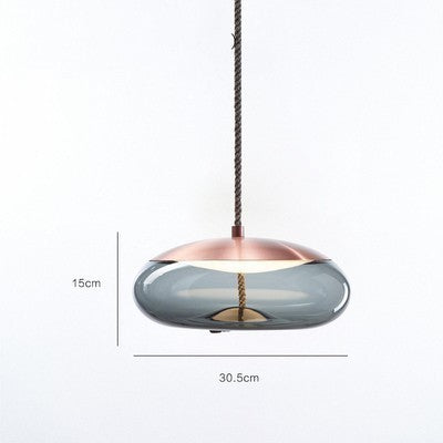 Modern Restaurant Bar Model Room Window Decoration Twine Glass Chandelier Decorbites