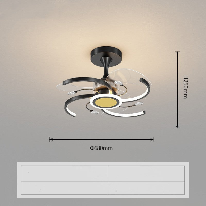 Modern Simple Fan Lamp In Living Room Decorbites