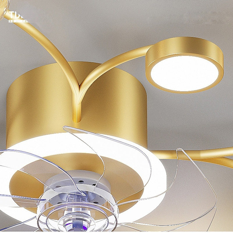 Modern Smart Bedroom Ceiling Fan Lamp Decorbites