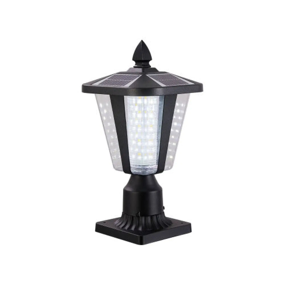 Modern Solar LED Lights with Adjustable Brightness for Pillars
